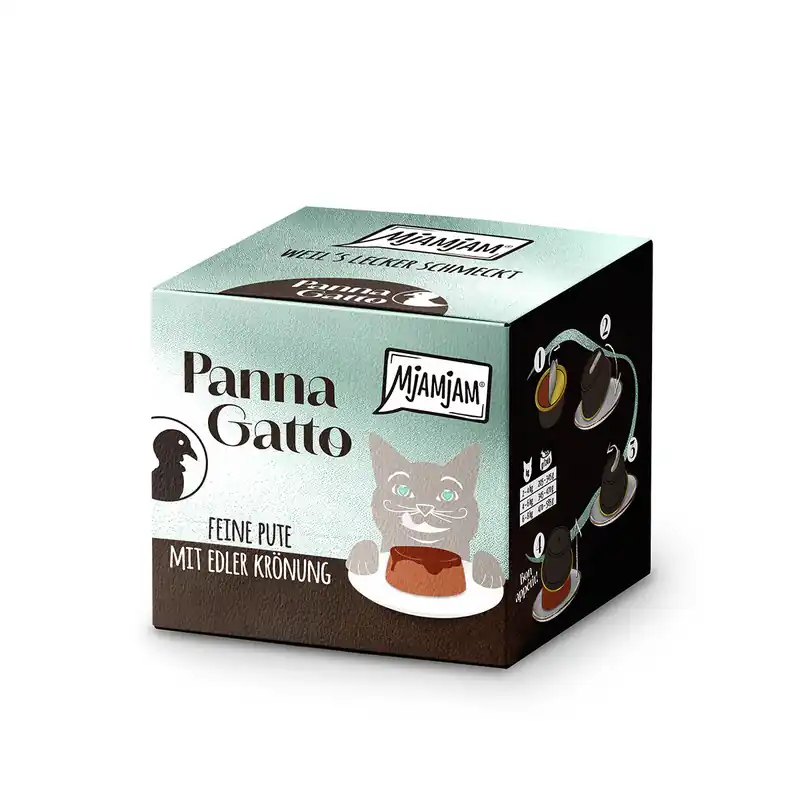 Letzte Chance MJAMJAM Katze Panna Gatto Pute 2 x 80 g